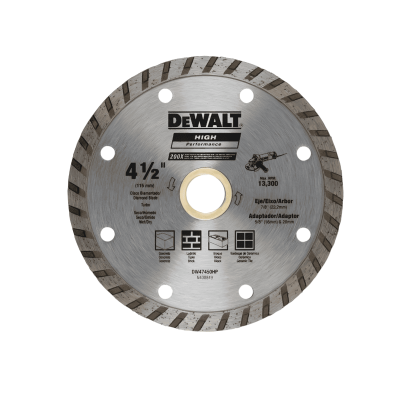 Disco Diamantado Turbo 4-1/2 Dw Dewalt Dw47450Hp
