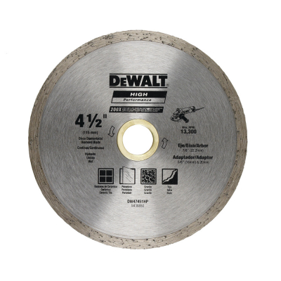 Disco Diamantado Continuo 4-1/2 Dw Dewalt Dw47451Hp