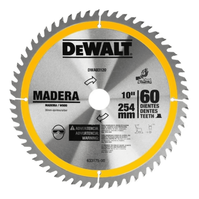 Disco De Corte Transversal 10 X 60D Dewalt Dwa03120