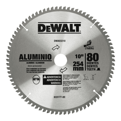 Disco De Sierra Corte Aluminio 10 X 80D Dewalt Dwa03210