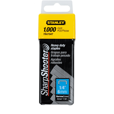 Grapas Trabajo Pesado Corona 1000Pc Stanley Tra704T