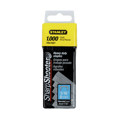 Grapas Trabajo Pesado Corona 1000Pc Stanley Tra705T