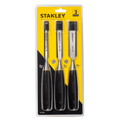 Juego Formones 3 Piezas 1/2.3/4.1 Pulgada Stanley 16-125La