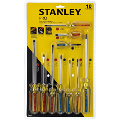 Juego Destornilladorornilladores Pro 10Pzs Stanley Stht69172