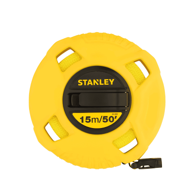 Cinta Métrica o Decámetro 15 mts. en Fibra Vidrio  1/2 Ancho-Hoja Stanley 34-260S