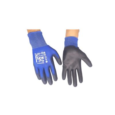 Guante Poliester  Negro/Azul Tll 8 11916708