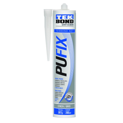 Sellador Poliuretano Pu40Fix 280Ml/387Gr Gris Tekbond