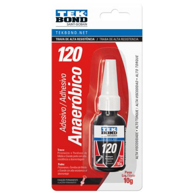 Traba Roscas At 120 Rojo 10Gr Blister Tekbond