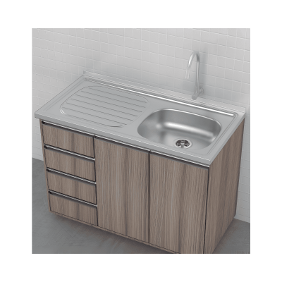Lavaplatos 100X50 Monocontrol Poceta Der 93422515 Tramontina