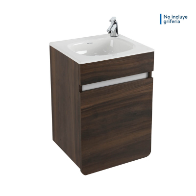 Mueble Aluvia Elevado Habano 40X35+Lavamanos Aluvia 40Cm