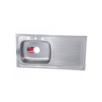 Lavaplatos En Acero Inoxidable 100X50 Escurridor Derecho Hueco 3 1/2 North (Ref 1652)