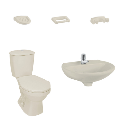 Combo Sanitario Laguna Sin Pedestal Bone 324011031