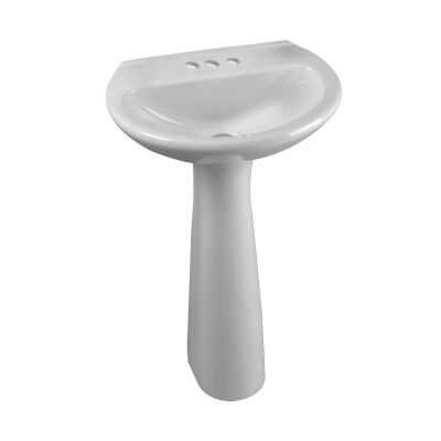 Lavamanos Milano Corona Con Pedestal Blanco