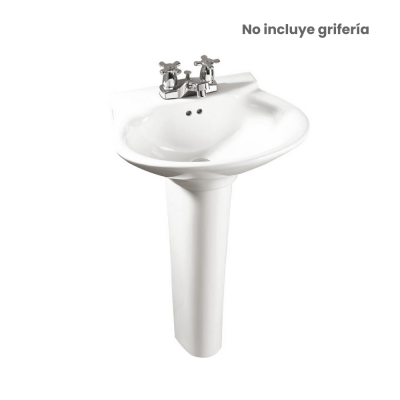 Lavamanos Avanti Blanco Corona Con Pedestal