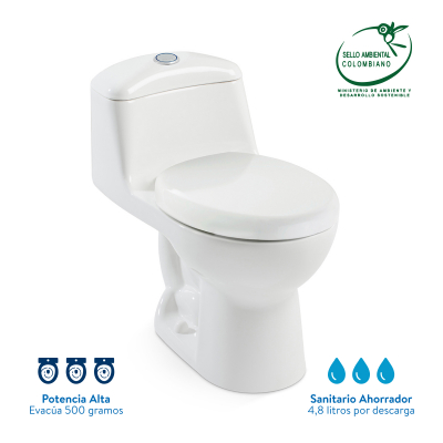 Sanitario Smart Single Redondo Corona Blanco