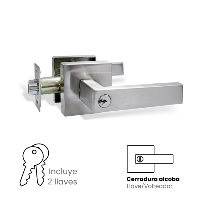 Cerr. Manija Yale Bari Alcoba Niquel Satinado 9055