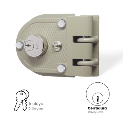 Cerradura Porton Yale Sobreponer Derecha 3021-396 60