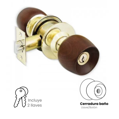 Cerradura De Pomo Para Baño Yale Dublín Us3