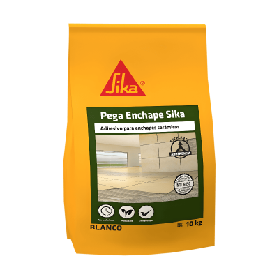 Pega Enchape Sika Blanco Adhesivo Para Enchapes Cerámicos 10Kg