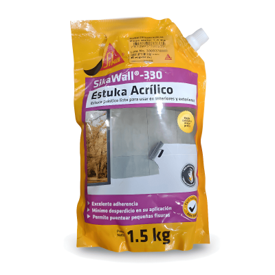 Sikawall 330 - Estuka Acrilico - 1.5  Galones Estuco Plastico