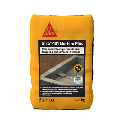 Sika 100 Mortero Impermeable Plus Blanco.X 25 Kilos