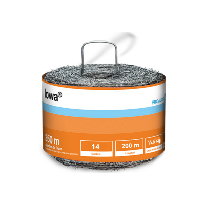 Alambre De Pua Iowa Bte 14X200Mx15.5