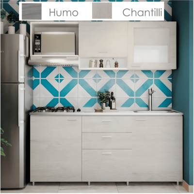 Cocina Monti Chantilli Setx5 1.80Mt 4G Izq. Grif+Canastilla+Desague +Esc Socoda 220003