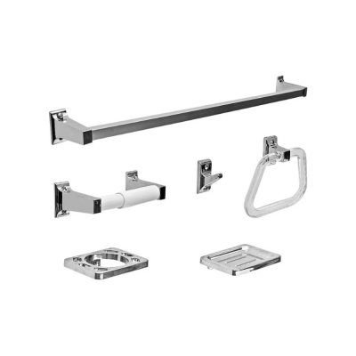 Juego De Accesorios 6Pz Stretto 21Lz6000001 Ecofrendly Cromo Plastico