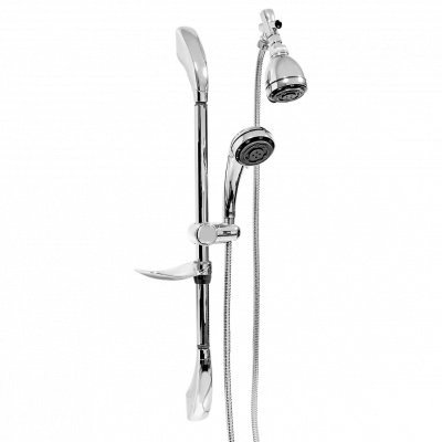 Juego Regadera Y Teleducha Dúo Premium Stretto Cromo