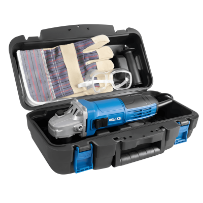 Kit Pulidora de 4-1/2 800W Elite+Estuche+Gafas+Guantes Ag1142Kit