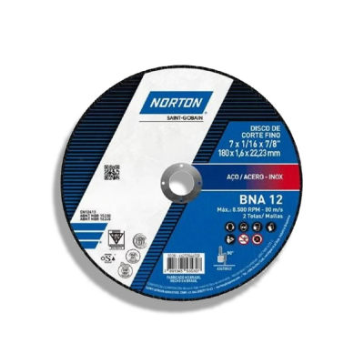 Disco Fino Standard Corte Metal 41/2X3/64X7/8 (1.0Mm) Norton