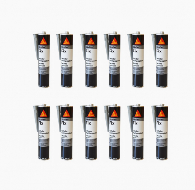 COMBO X 12 SIKAFLEX FIX, SELLANTE MULTIPROPÓSITO PARA VEHÍCULOS, GRIS