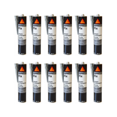 COMBO X 12 SIKAFLEX FIX, SELLANTE MULTIPROPÓSITO PARA VEHÍCULOS, BLANCO