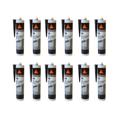 COMBO X 12 SIKASIL-IA SILICONA ACÉTICA ANTIHONGOS TRANSPARENTE 280ML