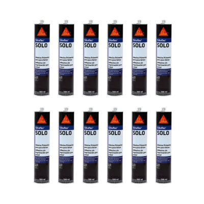 COMBO X 12 SIKAFLEX SOLO ADHESIVO POLIURETANO PARA PARABRISAS, 300ML