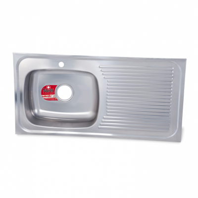 Lavaplatos Acero Inoxidalbe Monocontrol Esc. Derecho 100X50 North Ref 1654