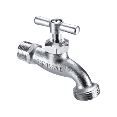 Llave Jardin Corriente 1/2 Salida 3/4 Cr-Satin  Grival  797270001