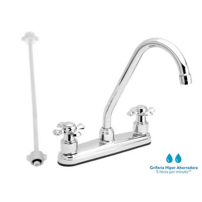 Grival Mezclador 8 Lavaplatos Cruceta Balta+Acople 415020001