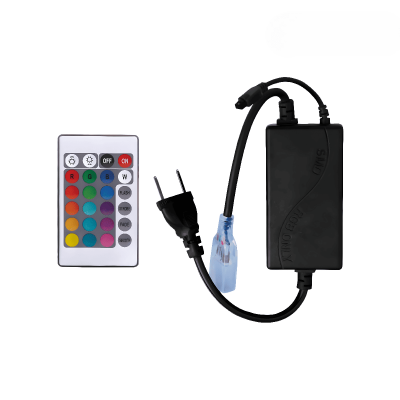 Kit Controlador Cinta Rgb 120V Para 20 Mt Controlador+Control Mercury Icl34