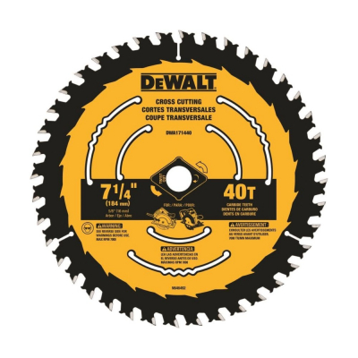 Disco Sierra Circular Corte General 7-1/4X40D Dewalt Dwa171440