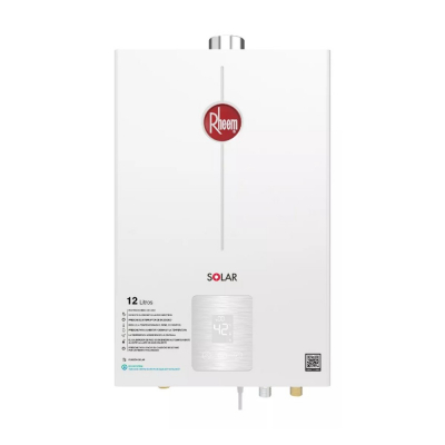 Calentador De Agua 12Lt Gas Propano Tiro Forzado Rheem 600074672 Digital