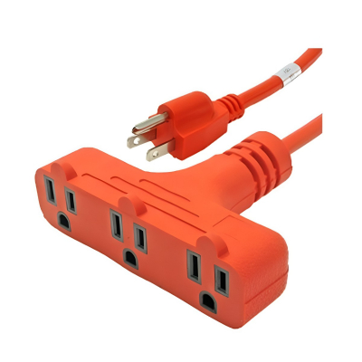 Titanium Extension Elect. Naranja 5 Mts 3x14 3 Salidas Eme02