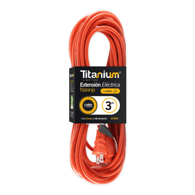 Titanium Extension Elect. Ext. Naranja 3 Mts Eca96