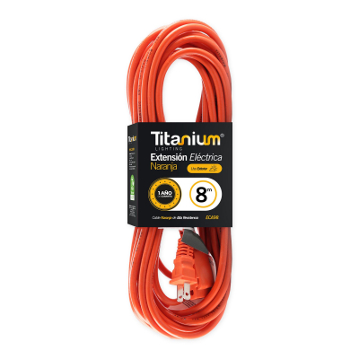 Titanium Extension Elect. Ext. Naranja 8 Mts Eca98