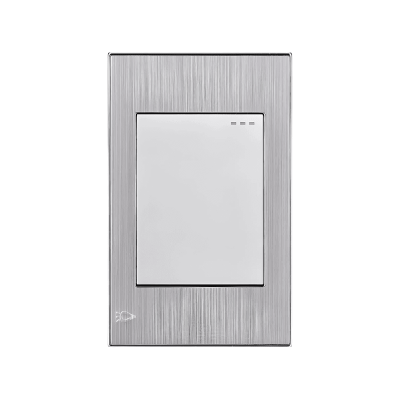 Interruptor Sencillo de Incrustar Conmutable Gris Project ETI43