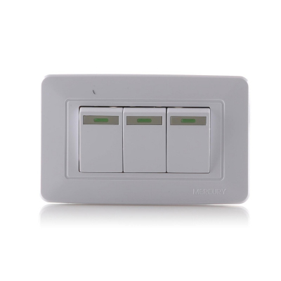 Mercury Interruptor Triple Incr. Conmut. Blanco Eti10