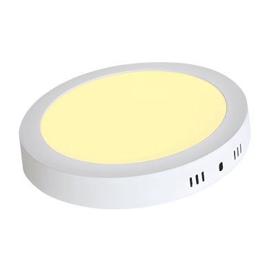 Panel Led Sobreponer Redondo 18W Mercury Ipl43 Luz Cálida