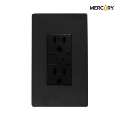 Interruptor Doble  Smart Home Touch Black Wifi Tic16 Mercury