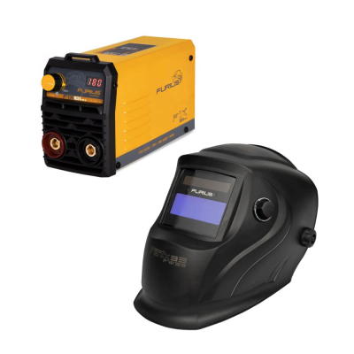 Combo Soldador 180Amp Furius FW181+Careta de Soldadura FW33 