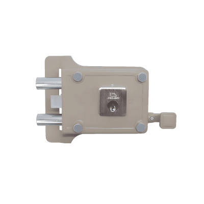 Cerradura de Sobreponer Dos Bulones - Kl 1070 Izquierda - Llave Corriente